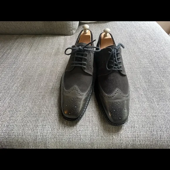 Mephisto Wingtip Air Relax Goodyear Welt Dark Brown Suede Men’s Shoes Size 11