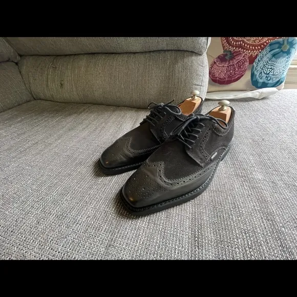 Mephisto Wingtip Air Relax Goodyear Welt Dark Brown Suede Men’s Shoes Size 11