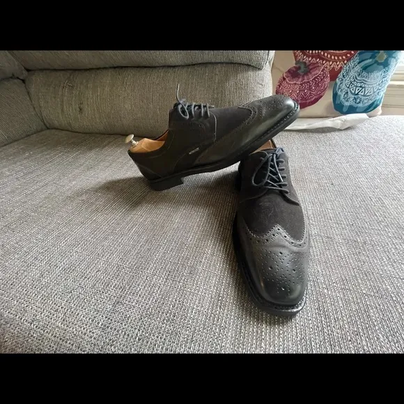 Mephisto Wingtip Air Relax Goodyear Welt Dark Brown Suede Men’s Shoes Size 11