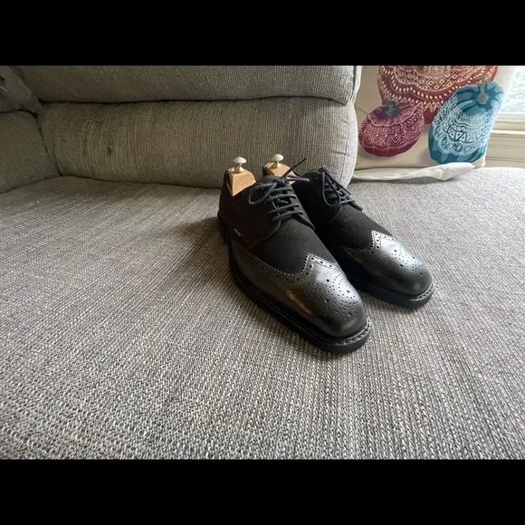 Mephisto Wingtip Air Relax Goodyear Welt Dark Brown Suede Men’s Shoes Size 11