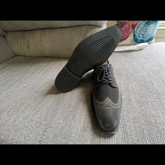 Mephisto Wingtip Air Relax Goodyear Welt Dark Brown Suede Men’s Shoes Size 11