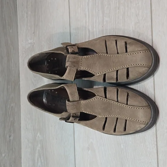 Mephisto Women Leather Mary Jane closed toe Loafer Slip on shoes mule sz 5.5