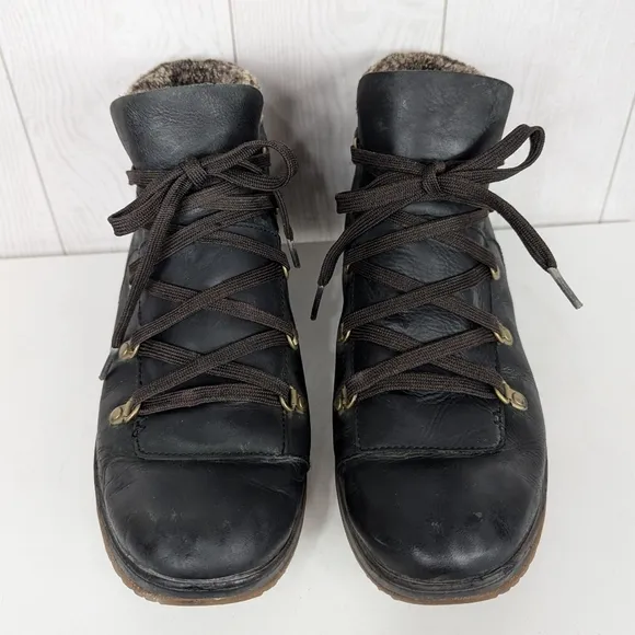 Merrell Eventyr Bluff Fashion Hiking Boots Size 9 Women's Black Brown Leather