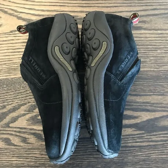 Merrell Performance Black Suede Leather Comfort Slip on Shoes Women’s Size 6