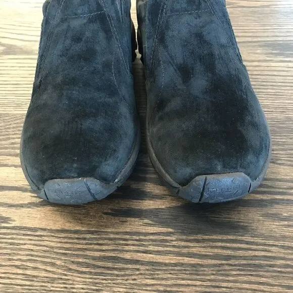 Merrell Performance Black Suede Leather Comfort Slip on Shoes Women’s Size 6