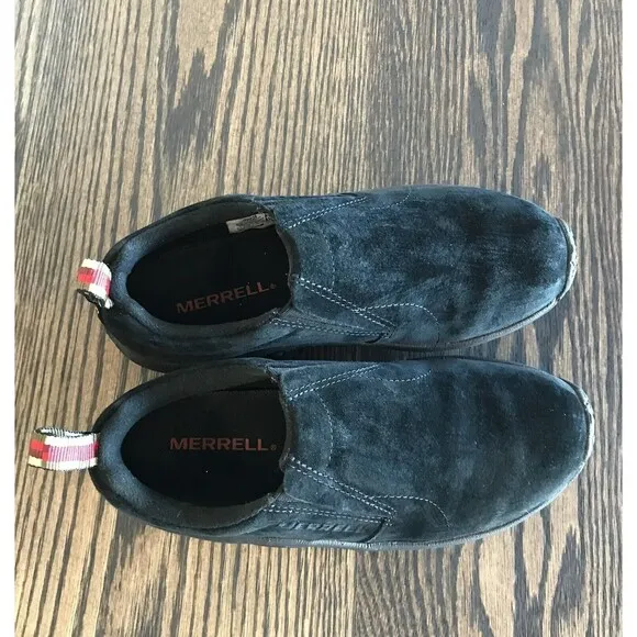 Merrell Performance Black Suede Leather Comfort Slip on Shoes Women’s Size 6