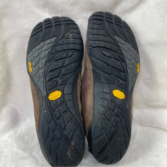 Merrell Womens leather suede gunsmoke slip on shoes size 8 Vibram soles