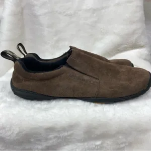 Merrell Womens leather suede gunsmoke slip on shoes size 8 Vibram soles