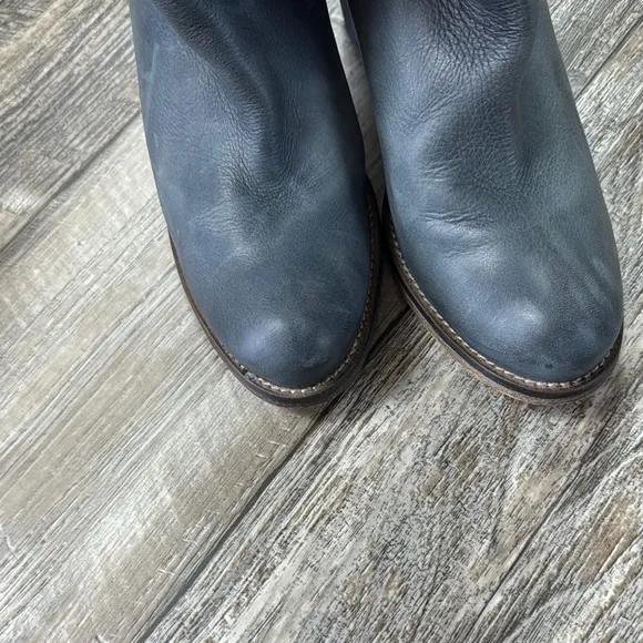 METISSE Beautiful Stylish Gray Leather Women's Boots, Size 8 MADE IN 🇪🇸 SPAIN