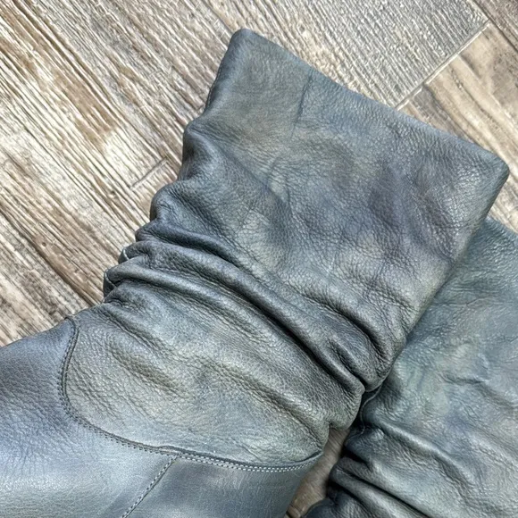 METISSE Beautiful Stylish Gray Leather Women's Boots, Size 8 MADE IN 🇪🇸 SPAIN