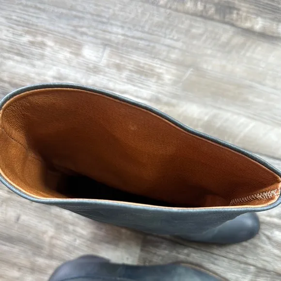 METISSE Beautiful Stylish Gray Leather Women's Boots, Size 8 MADE IN 🇪🇸 SPAIN