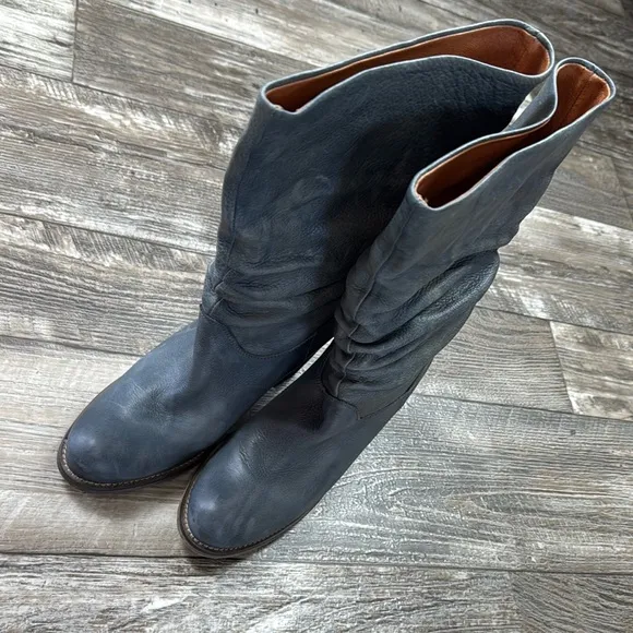 METISSE Beautiful Stylish Gray Leather Women's Boots, Size 8 MADE IN 🇪🇸 SPAIN