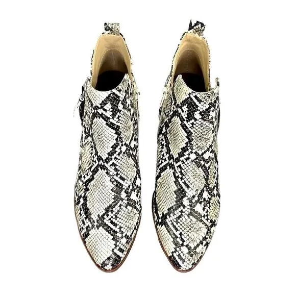 MIA booty Auden Snakeskin (brown &amp; tan) print ankle style size 7 1/2