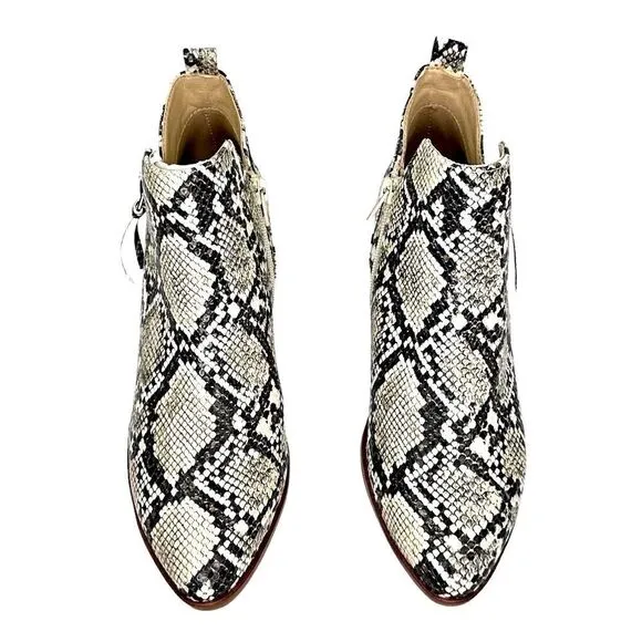 MIA booty Auden Snakeskin (brown &amp; tan) print ankle style size 7 1/2