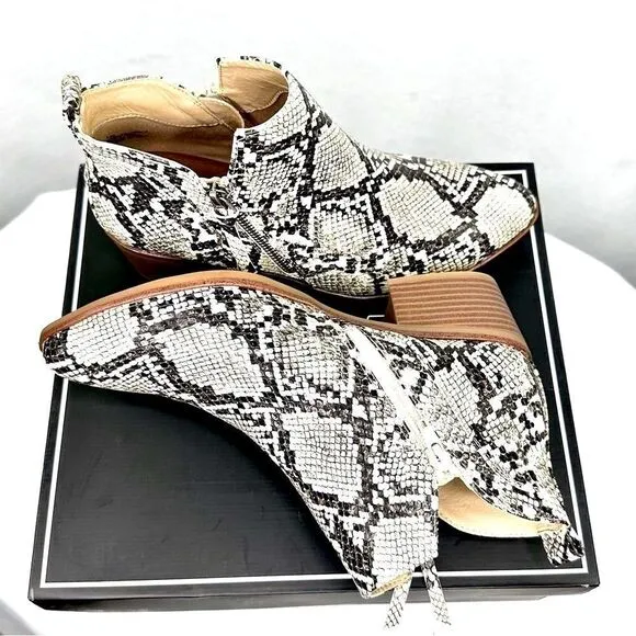MIA booty Auden Snakeskin (brown &amp; tan) print ankle style size 7 1/2
