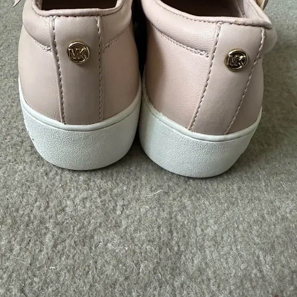 Michael Kors ‘Bella’ Blush Leather Slip-On Shoes~10