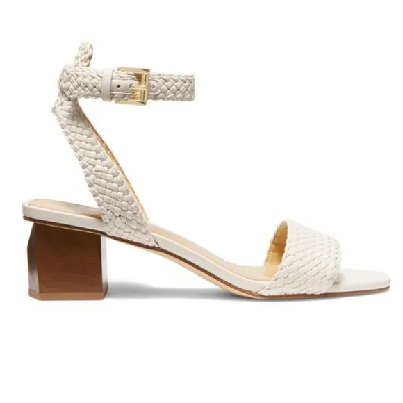 MICHAEL MICHAEL KORSPetra Woven Ankle-Strap Sandals size 8 NEW