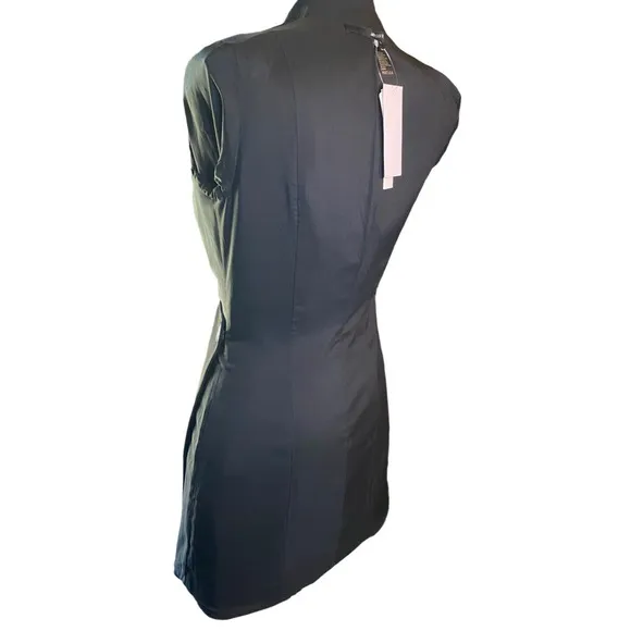 Minimalistic Jay &amp; Godfrey Womens 2 Tuxedo Mini Chic Black Dress Old Money NWT