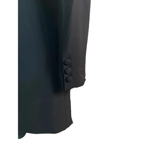 Minimalistic Jay &amp; Godfrey Womens 2 Tuxedo Mini Chic Black Dress Old Money NWT