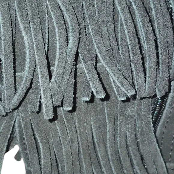 Minnetonka Suede 5 layer fringe knee high boots