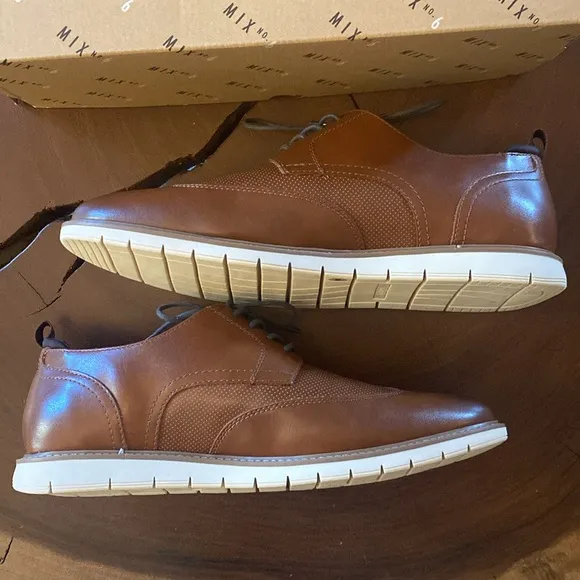 Mix No. 6 Men's Cognac Oxford Shoes/ Size 13M/ NWT