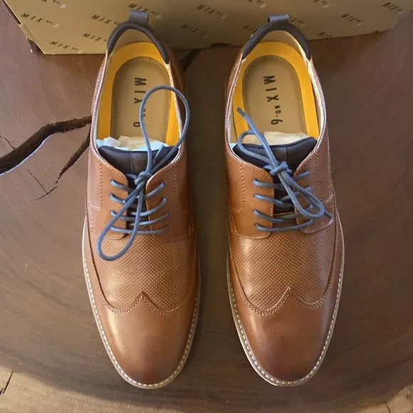 Mix No. 6 Men's Cognac Oxford Shoes/ Size 13M/ NWT
