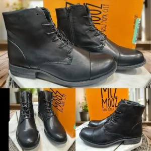 Miz Mooz Leather Lace Up Boots Size 6.5