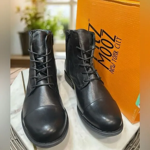 Miz Mooz Leather Lace Up Boots Size 6.5