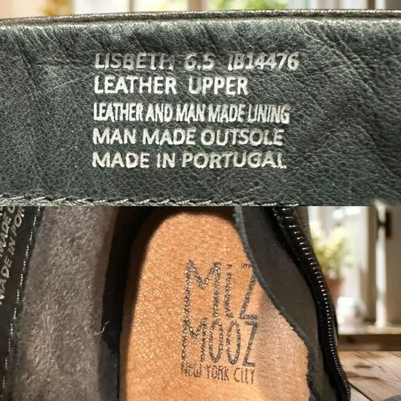 Miz Mooz Leather Lace Up Boots Size 6.5