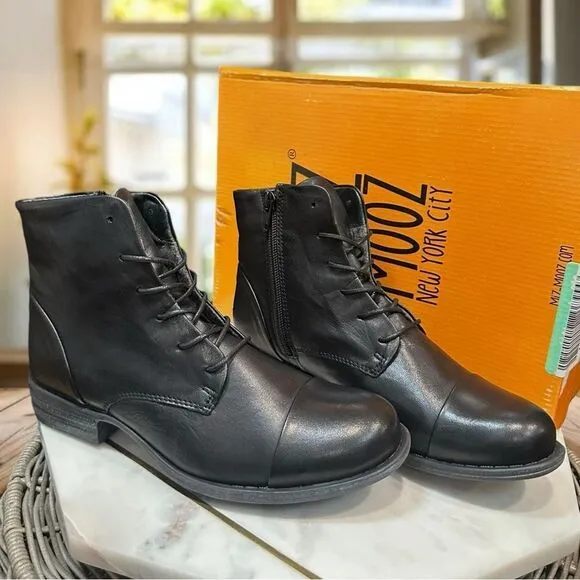 Miz Mooz Leather Lace Up Boots Size 6.5