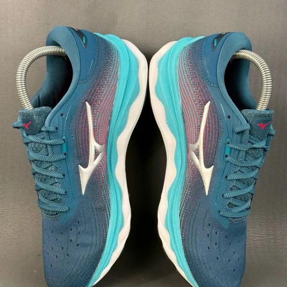 Mizuno Women's Wave Sky 5 Running Shoes, Legion Blue/Silver size 9.5,