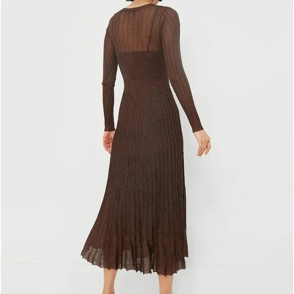 MOON RIVERBrown Long Sleeve Maxi Dress