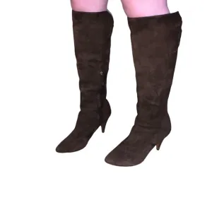 Moschino Cheap and Chic tall heeled suede boots