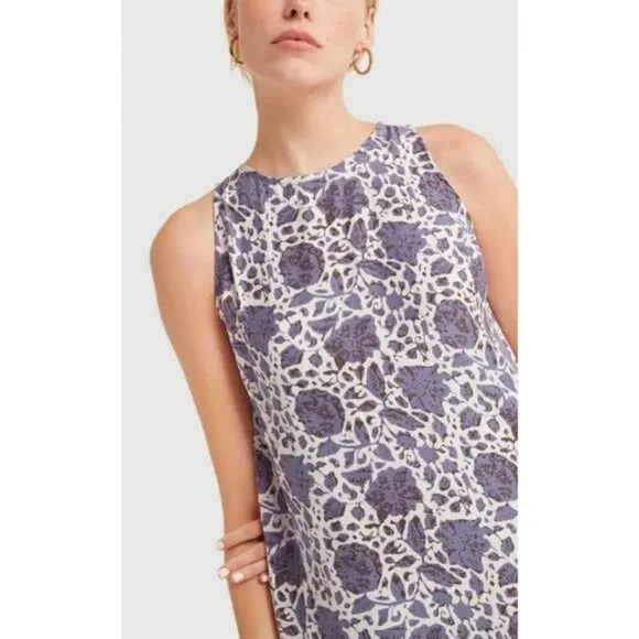 💕NATALIE MARTIN💕 Ashley Asymmetrical Midi Dress ~ Teal Pomegranite Print Small