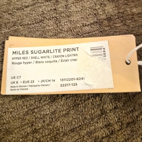 Native Mile Sugarlite Print Red Lightning Bolt Shoes