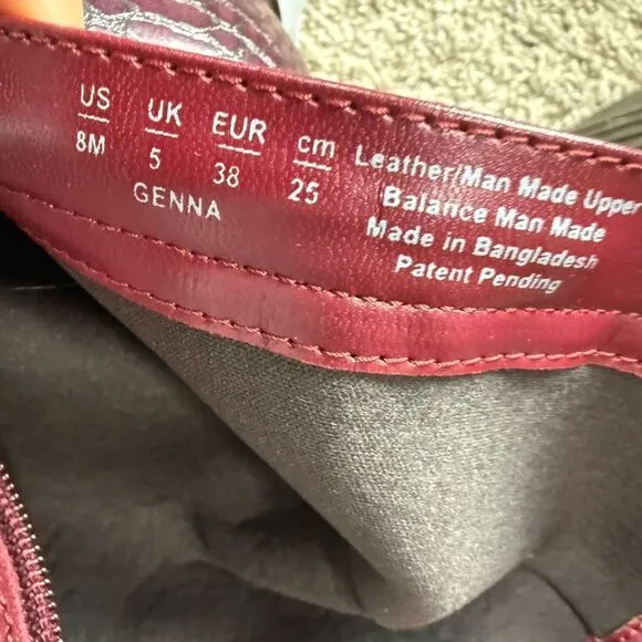 Naturalizer Merlot Burgundy Red Boots