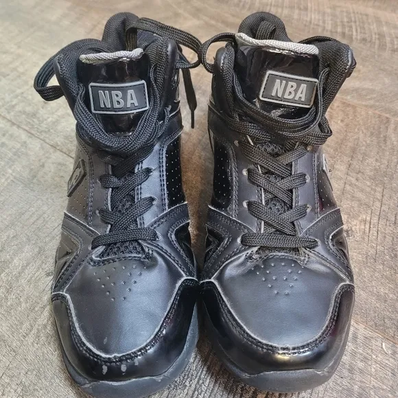 NBA Vintage Black Boys Basketball Shoes