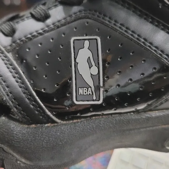 NBA Vintage Black Boys Basketball Shoes