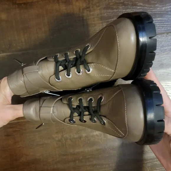 NEW 3.1 Phillip Lim Hayett Boots Womens 6 Chic Shiny Liquid Leather Luxury