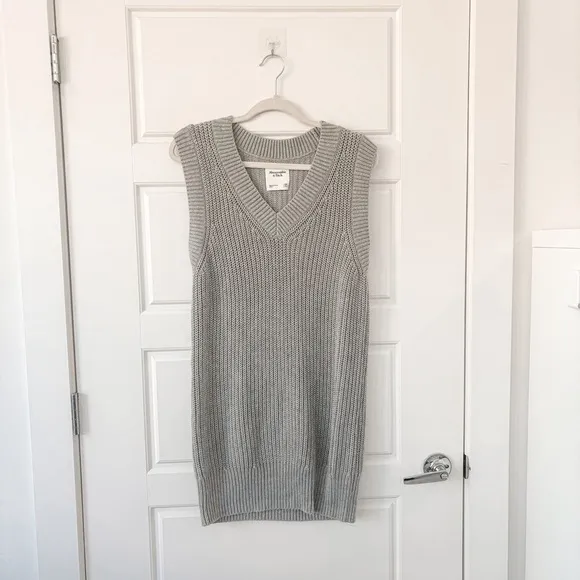 NEW Abercrombie &amp; Fitch Sweater Vest Mini Dress