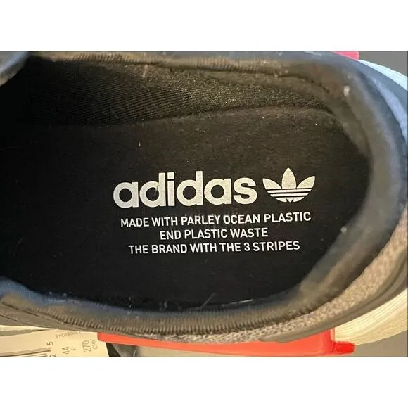 New Adidas NMD_R1 Men's Shoes Core Black-Semi Lucid Blue-Glory Red Men’s 10