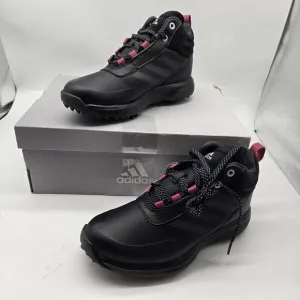 New adidas S2G Recycled Polyester Mid-Cut Golf Shoes Black youth size 5 high top