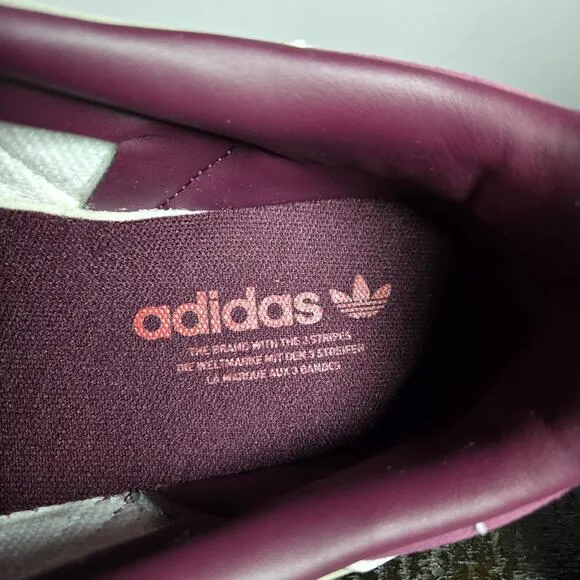 NEW Adidas Samba OG Mens Size 12 Low Top Shoes Sneakers Off White Purple ID1482