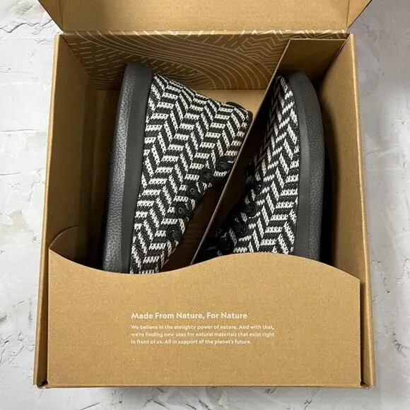 NEW Allbirds Tree Topper SIZE 10 High Top Sneakers Shoes Waves ZigZag LIMITED