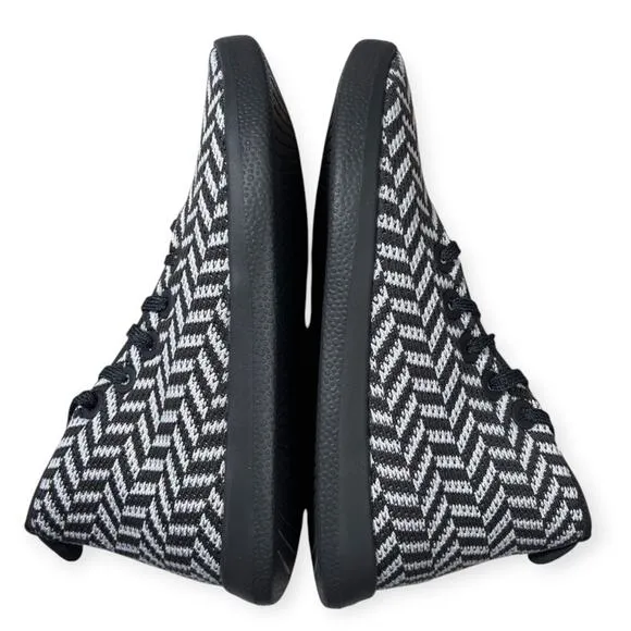 NEW Allbirds Tree Topper SIZE 10 High Top Sneakers Shoes Waves ZigZag LIMITED