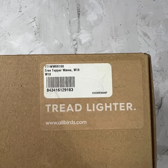 NEW Allbirds Tree Topper SIZE 10 High Top Sneakers Shoes Waves ZigZag LIMITED