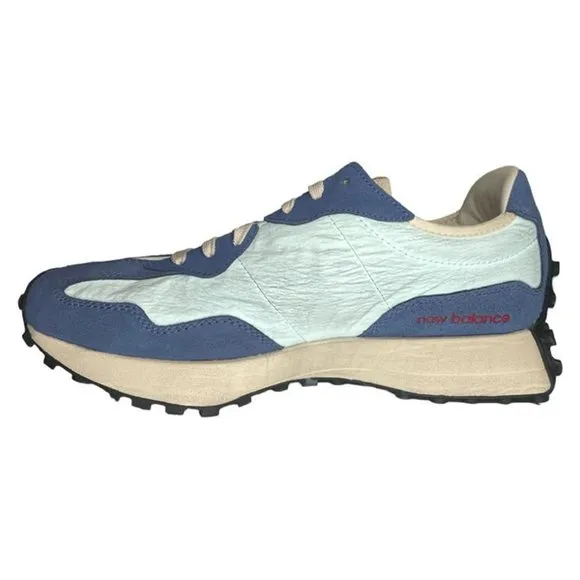 NEW BALANCE 327VB Vintage Worn Pack Green Blue Suede Running Track Shoes Men's