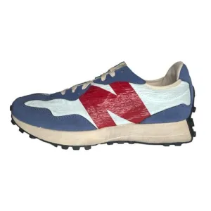 NEW BALANCE 327VB Vintage Worn Pack Green Blue Suede Running Track Shoes Men's