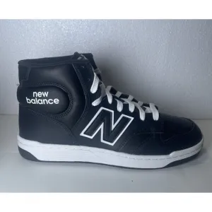 New Balance 480 High Top Shoes Black White Men’s Size 9 Ortholite Insoles