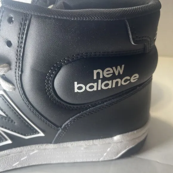 New Balance 480 High Top Shoes Black White Men’s Size 9 Ortholite Insoles
